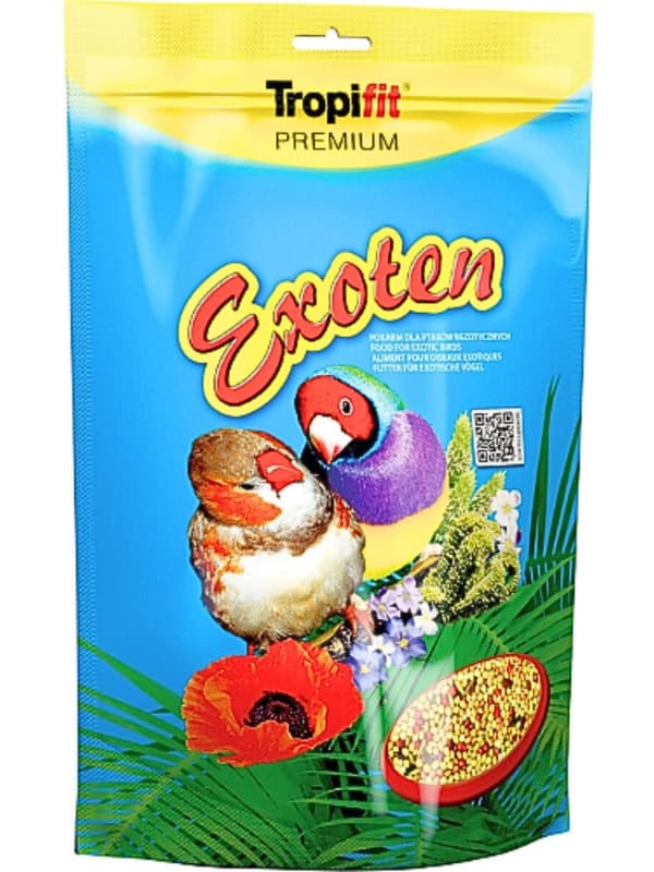 TROPIFIT 700g EXOTEN - Året runt-foder för papegojor och andra exotiska fåglar