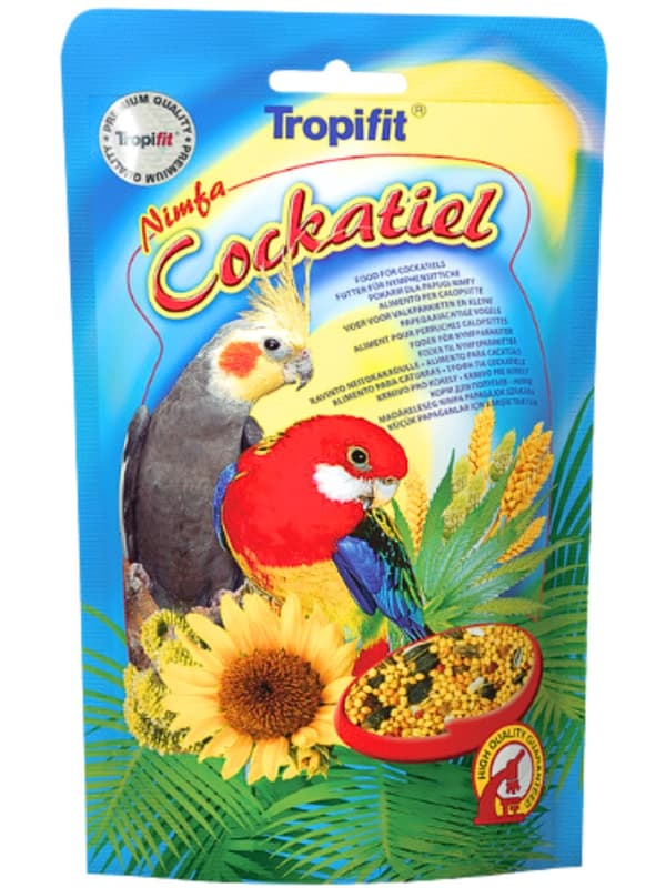 Tropifit 700g COCKATIEL - Året runt-foder för nymfparakiter och andra papegojor
