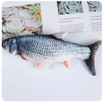 Interaktiv fisk | Hoppleksak | Elektrisk | för hundar och katter | 28 cm
