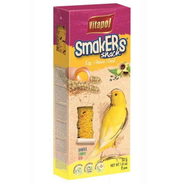 Vitapol - Smakers ÄGG för KANARIEFÅGLA 2 st