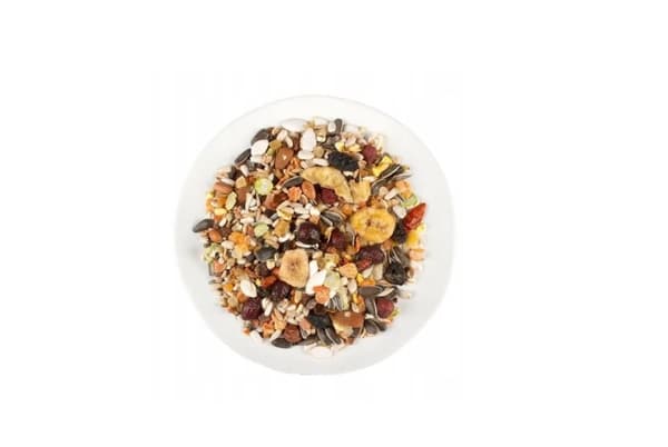 WITTE MOLEN PUUR PAUZE SNACK MUESLI FRUKT | mat tillägnad kakaduor, kakaduor och andra australiska papegojor 750g