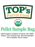 Pikkukuva 1 / 4: TOPin papukaijanruoka pienet pelletit - Topin luomuruokarakeet kaikille papukaijalajeille 57 g - NÄYTE