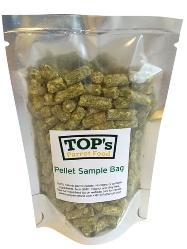 TOP's papegojfoder medium pellets - Top's ekologiska granulat för alla papegojearter 57g - PROV