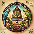 Pikkukuva 5 / 9: Parrot Planet - Parrot Bell WALNUT - JÄTTIPÄHKINÄ - herkku kaikille isommille papukaijoille 330 g
