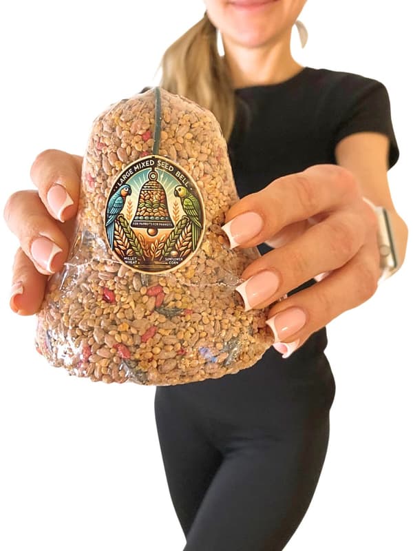 Parrot Planet - Parrot Bell WALNUT - JÄTTIPÄHKINÄ - herkku kaikille isommille papukaijoille 330 g