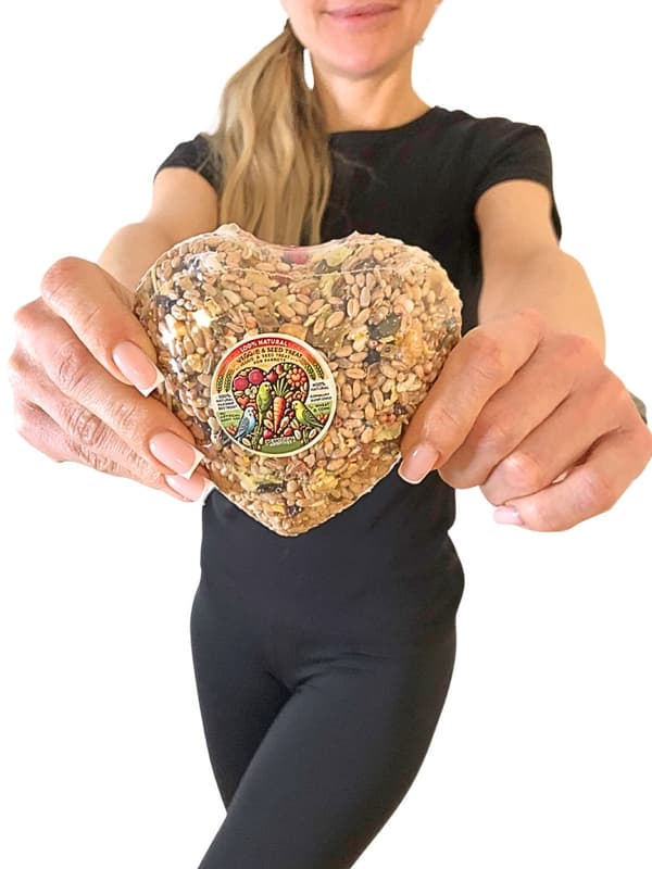 Parrot Planet - Papukaijan sydän - PÄHKINÄ-KASVIKSET - XL - välipala kaikille papukaijoille 180 g