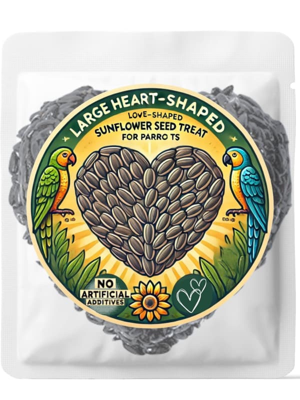 Parrot Planet - Papegojhjärta - SOLROS - XL - snacks för alla papegojor 170g