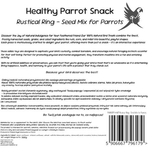 Parrot Planet - JÄTTILÄINEN MAALAISRENGAS - 0,9 kg - herkku kaikille papukaijoille