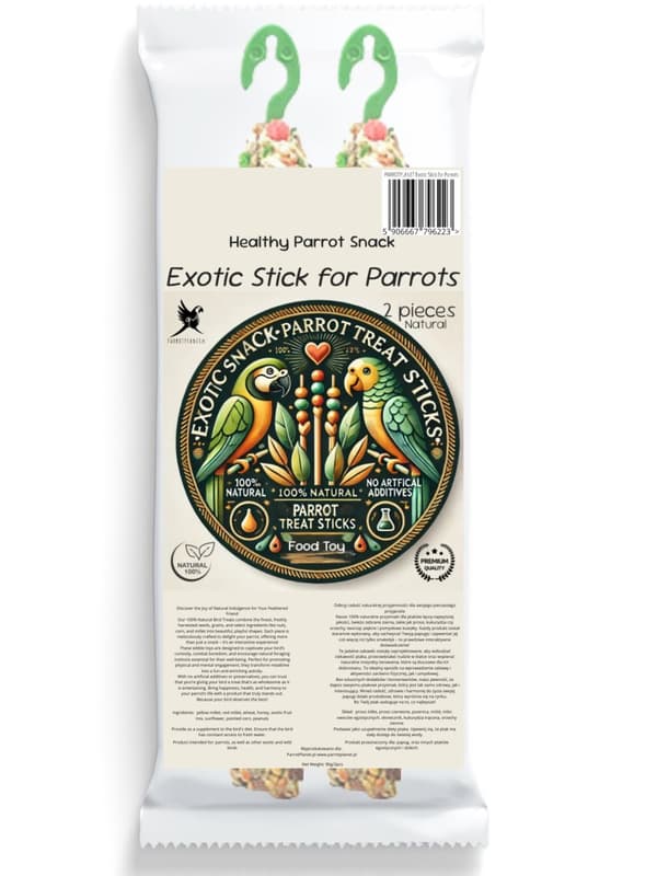 Parrot Planet - Exotic Sticks - herkkua kaikille papukaijoille 2 kpl.