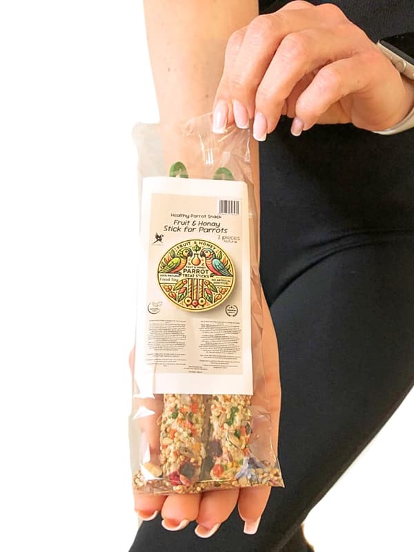 Parrot Planet - Frukt- och honungspinnar - mellanmål för alla papegojor 2 st.
