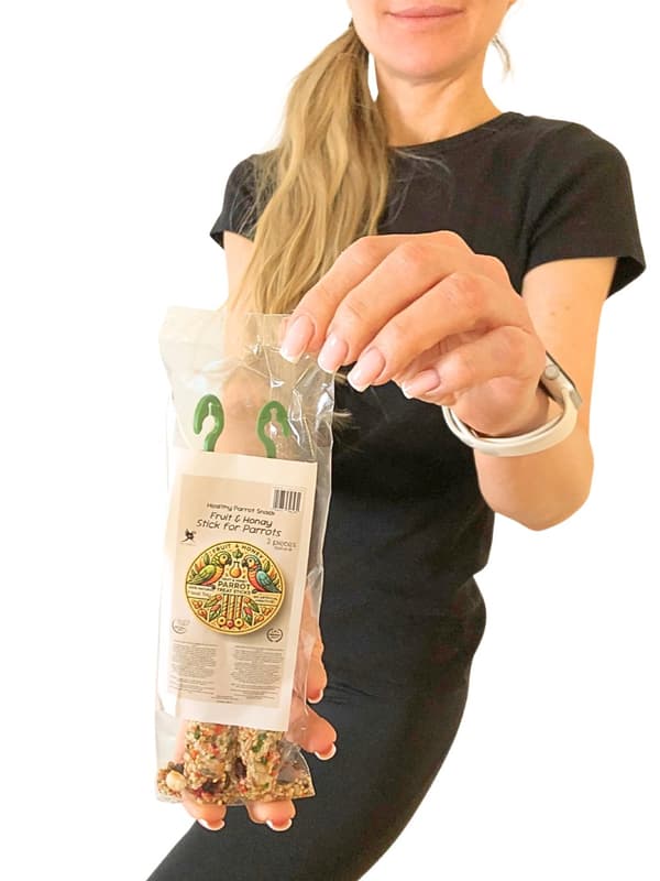Parrot Planet - Frukt- och honungspinnar - mellanmål för alla papegojor 2 st.