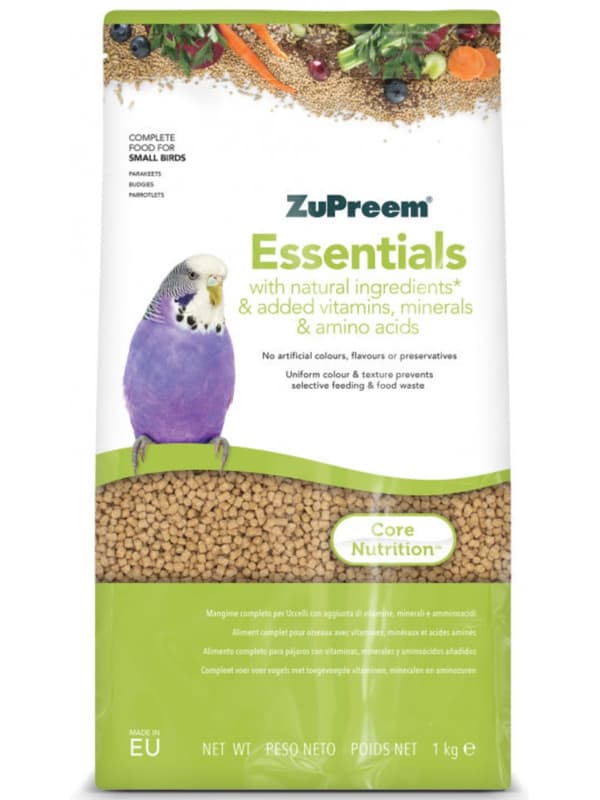 ZuPreem Essentials S 1 kg - granulat för små papegojor
