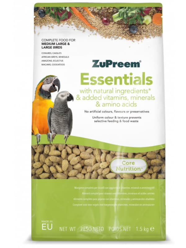ZuPreem Essentials ML 1,5 kg - granulat för medelstora och stora papegojor