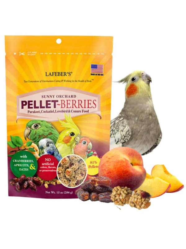 Lafeber Pellet-Berries Sunny Orchard - Kulformat foder för små och medelstora papegojor 284g