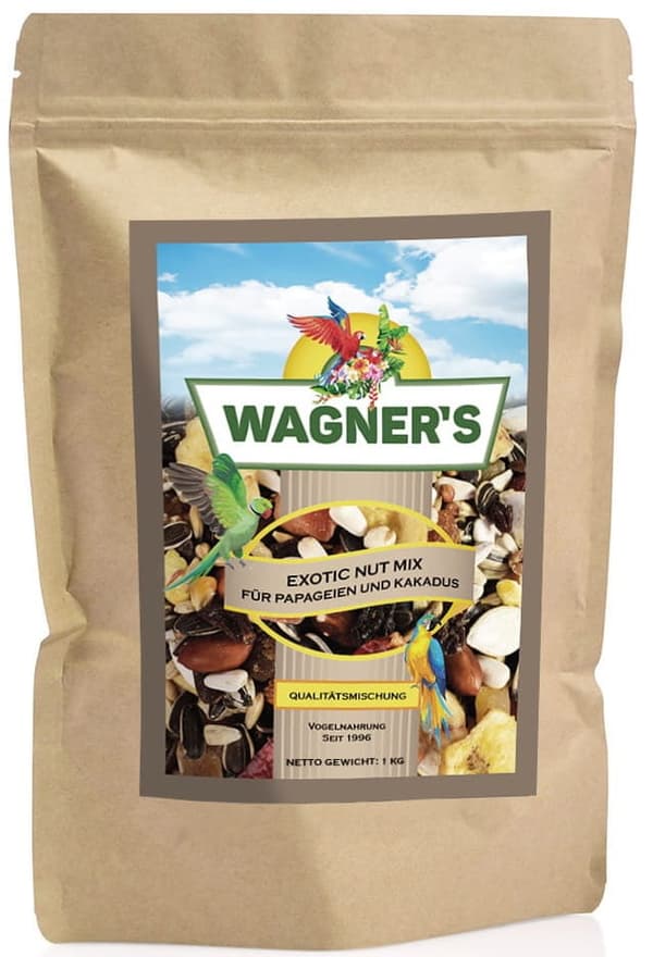 Wagners Exotic Nut Nötblandning för alla papegojor 1 kg
