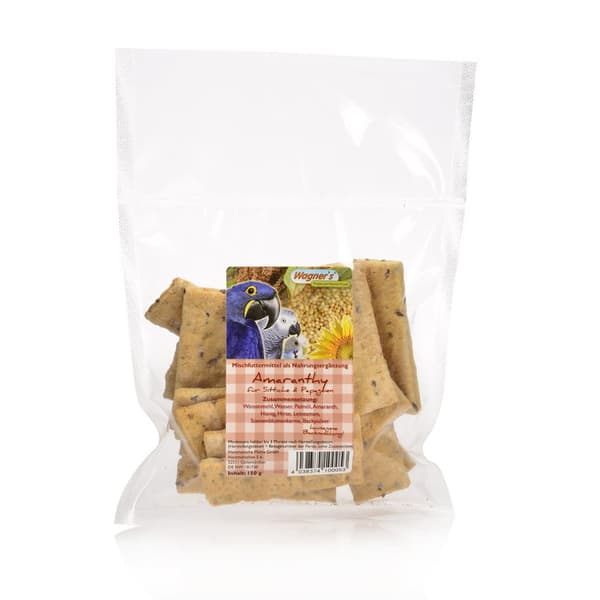Wagners HEMGJORDA Kex för papegojor amarant 150g