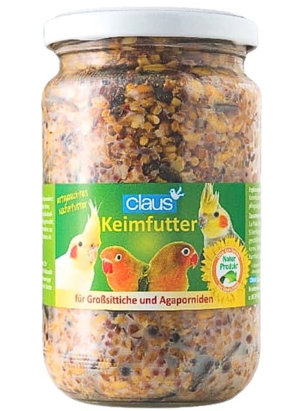 Claus Keimfutter - Naturliga groddar för medelstora papugs 370ml