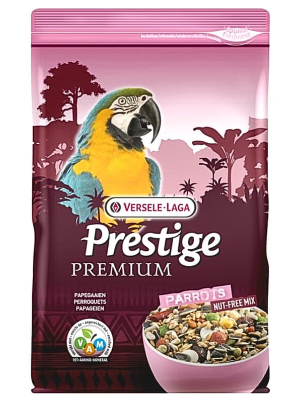 Versele Laga Parrots Premium 2kg utan nötter - foder för stora papegojor: aror, amazonkakaduor och andra