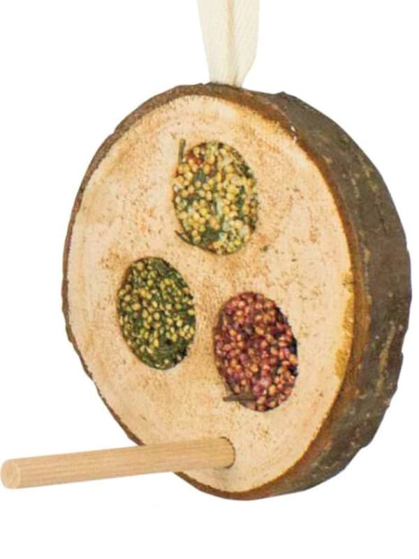 JR FARM - Disc Trio - läckra godbitar för lek och mums för alla papegojor 70g