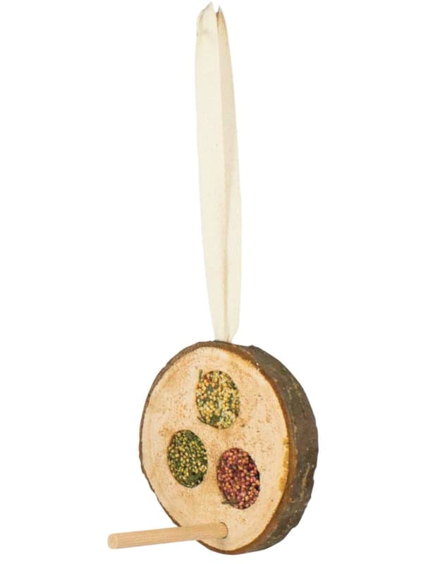JR FARM - Disc Trio - läckra godbitar för lek och mums för alla papegojor 70g