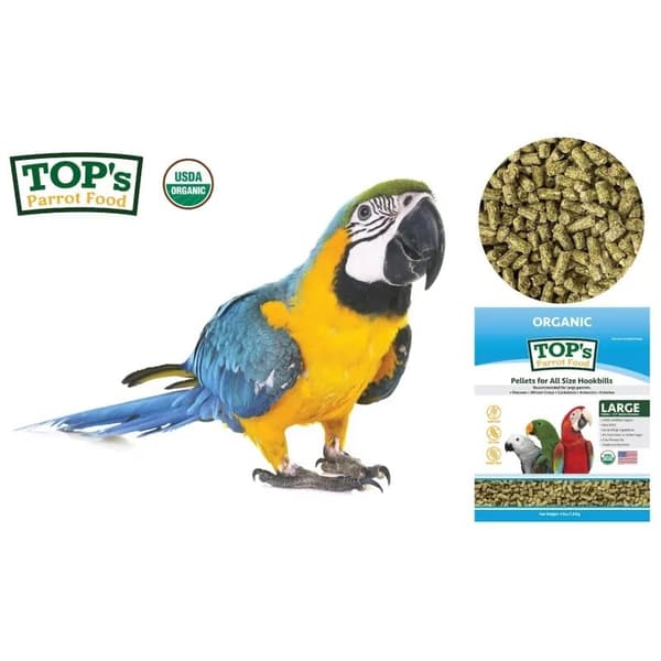 TOPin papukaijapelletit kaikenkokoisille koukkunokille - Topin luomupelletit kaikille papukaijalajeille 453 g