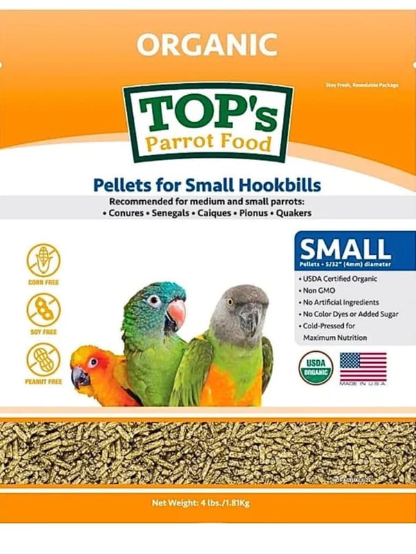 TOP's för små HookBills - Granulat för nymfparakiter och andra små papegojor 453g