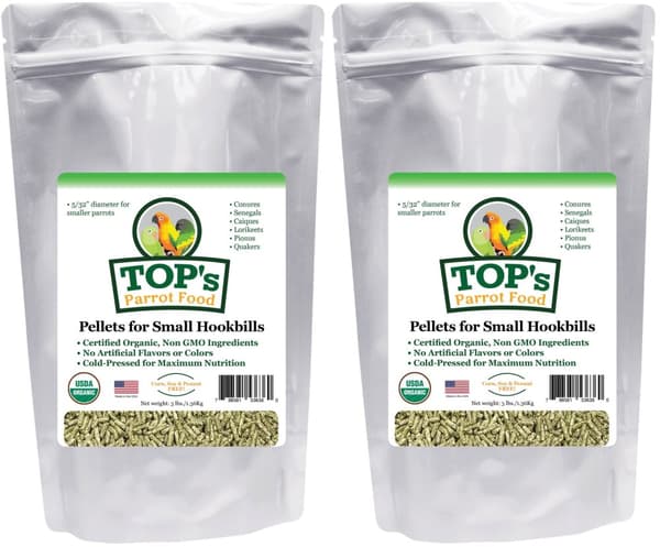 TOP pienille koukkunokkaille - rakeita undulaattipölylle ja muille pienille papukaijoille 1,36 kg