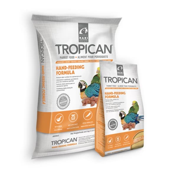 Hagen Hari Tropican Håndfodringsformel - Foder til håndfodrede kyllinger 2 kg
