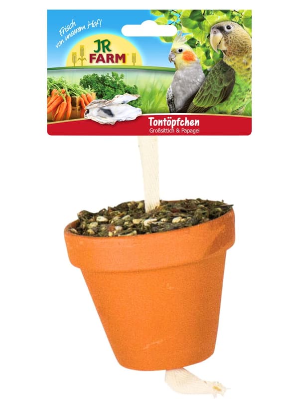 JR FARM saviruukku - herkullinen välipala kaikille suuremmille papukaijoille 260 g