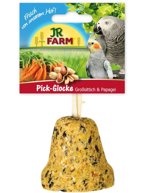 JR FARM Maukas kello - herkullinen välipala kaikille suuremmille papukaijoille 160 g