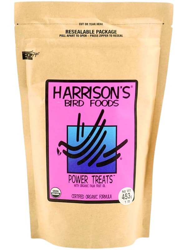 Harrison's Power Treats - Ekologiska godisbitar för papegojor - Övergångspellets eller en hälsosam belöning 450 g