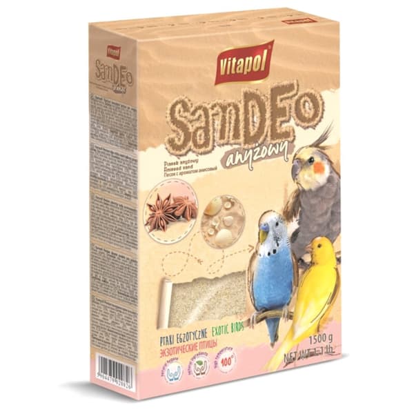 Vitapol Sand för papegojor med skal 1,5 kg