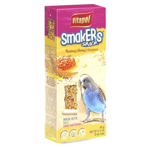 Vitapol - Smakers honung för undulater 2 st 90g