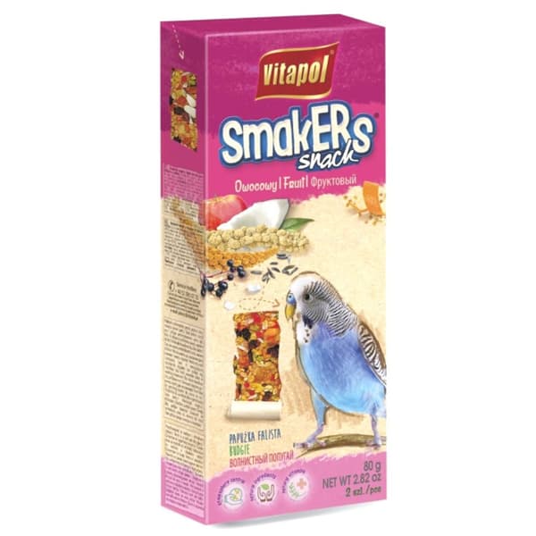 Vitapol - Smakers frukt för undulater 2 st 90g