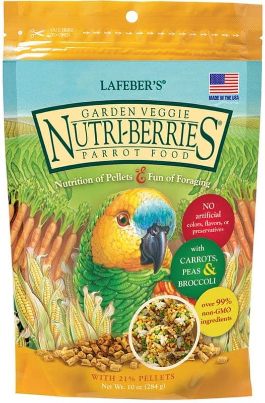 Lafeber NutriBerries Garden Veggie - Foder med grøntsager i form af kugler til mellemstore og store papegøjer 284 g