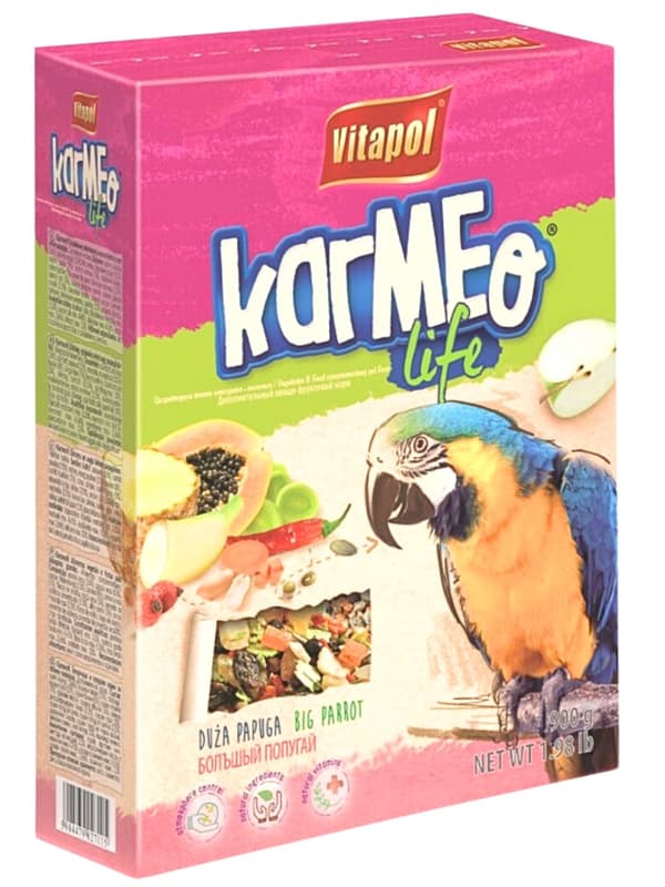 Vitapol Frukt- och grönsaksfoder för papegojor 900 g