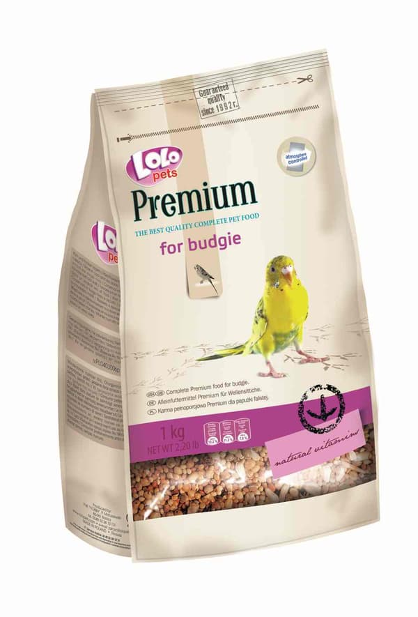 LoLo Pets PREMIUM 1 kg undulaattiruoka