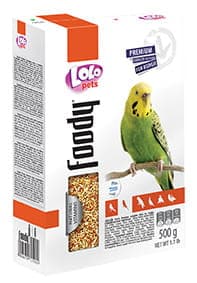 LoLo Pets FOODY Premium 500 g foder för undulater i kartong