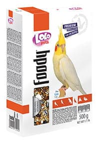 LoLo Pets FOODY Premium 1 kg ruokaa NIMF:lle laatikossa