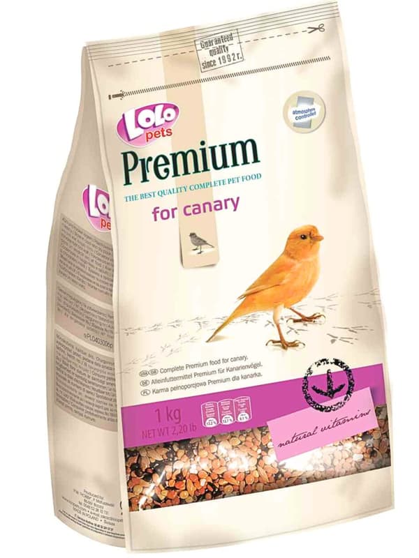 LoLo Pets PREMIUM 1kg KANARIEFÖR
