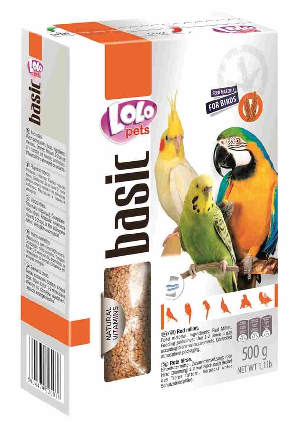 LoLo Pets BASIC Millet RED 500g punaista hirssiä