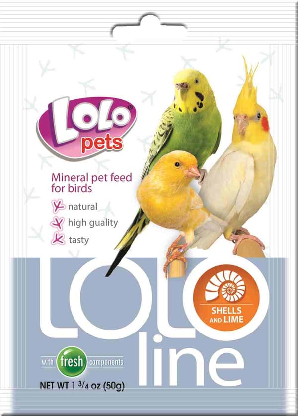LoLo Pets LOLO LINE - SNÄCKAR + LIME för alla papegojor 50g