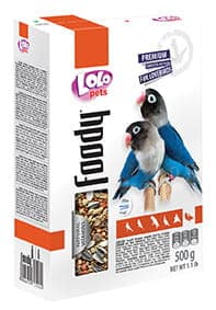 LoLo Pets FOODY PREMIUM 1 kg mat för turturduvor
