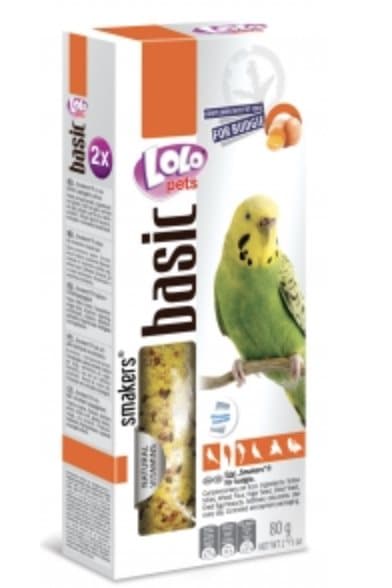 LoLo Pets Basic - Smakers ÄGG TILLÄGGAT TILL VÅGIG 80g (2x40g)