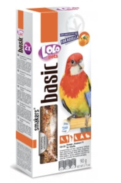 LoLo Pets Basic - Smakers TILLÄGGNAD TILL ROSELLA APELSIN 90g (2x45g)