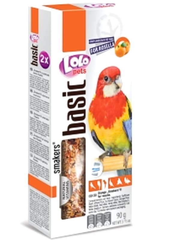 LoLo Pets Basic - Smakers TILLÄGGNAD TILL ROSELLA APELSIN 90g (2x45g)