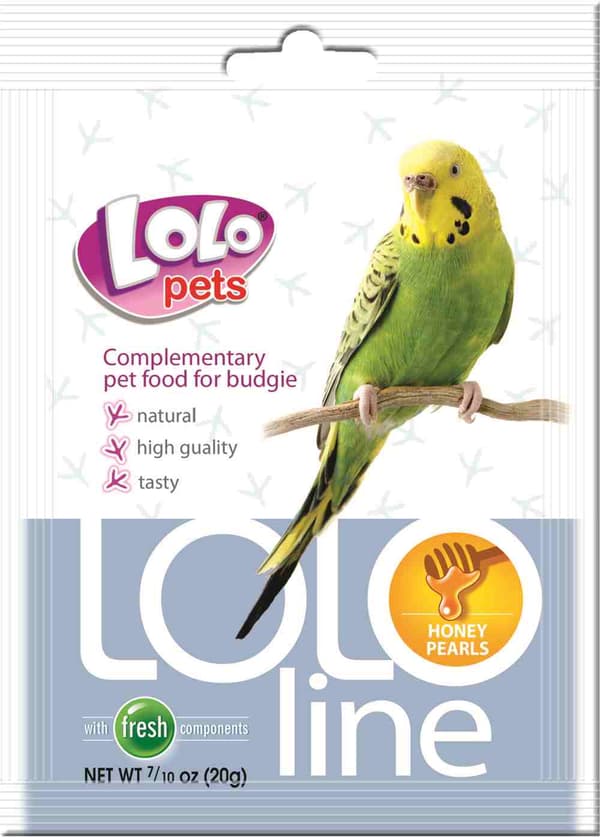 LoLo Pets - LOLO LINE - HUNAJAHELMET - IMMUNITEETTIA VAHVISTAVA seos pienille papukaijoille 20g