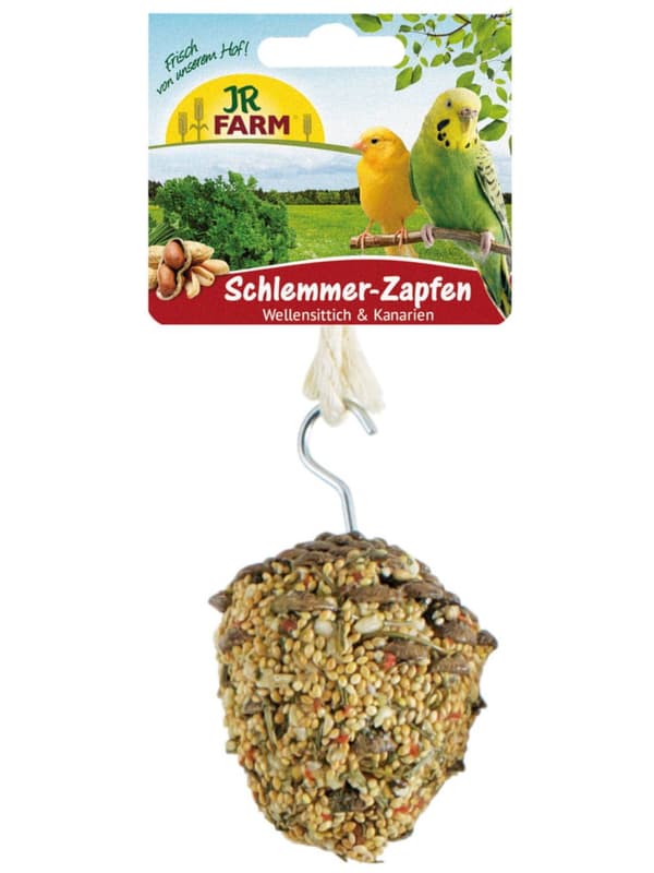 JR FARM Tasty Cones för gourmeter - ett utsökt mellanmål för alla nymfparakiter och andra mindre papegojor 120 g