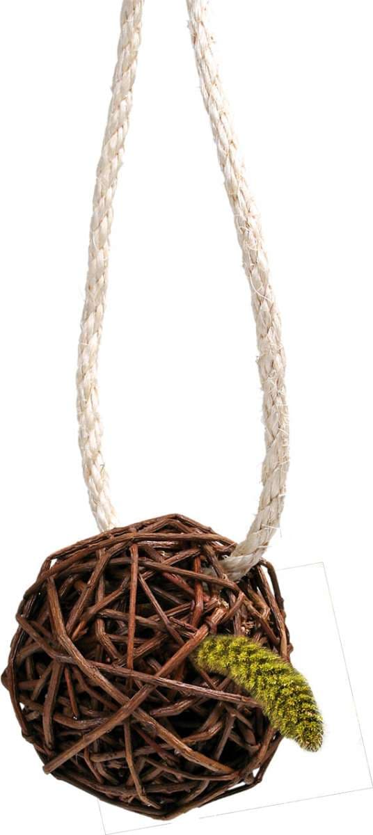 JR FARM Hirssillä täytetty pajupallo - herkullinen välipala kaikille papukaijoille 25 g