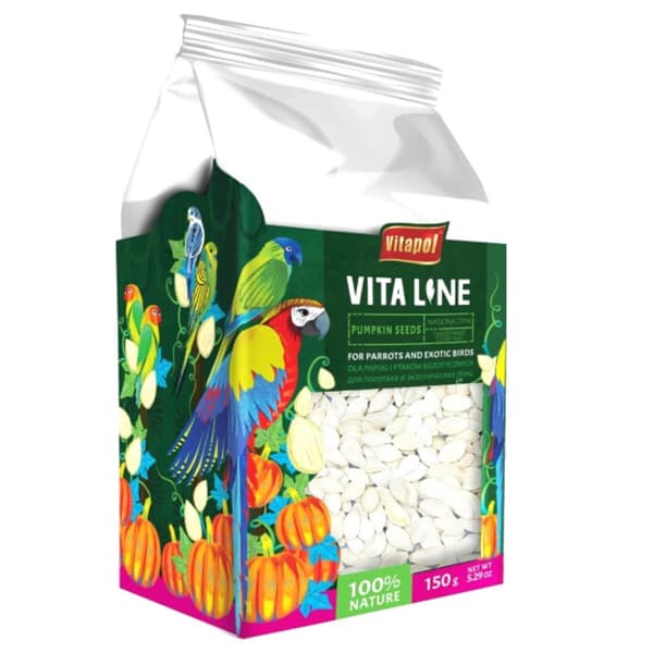 Vitapol VITALINE - Pumpafrön för alla papegojor 150g